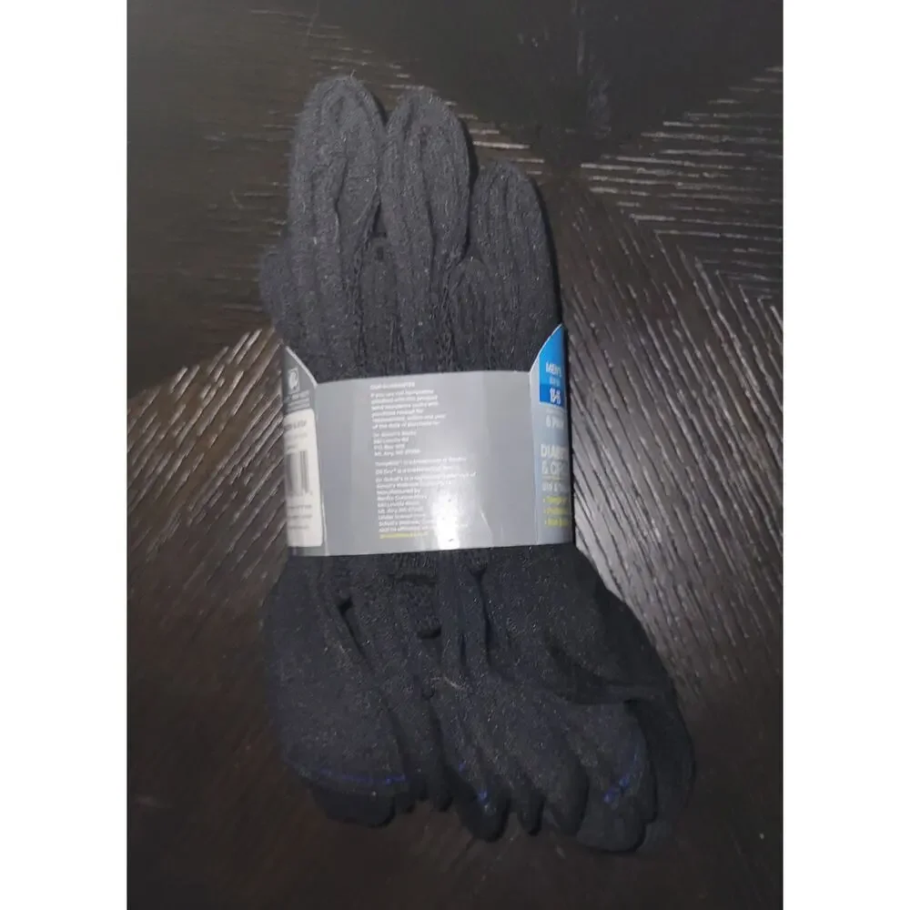 Dr. Scholl's Men's Big & Tall Diabetes Ankle Socks 6-Pk Size 13-15